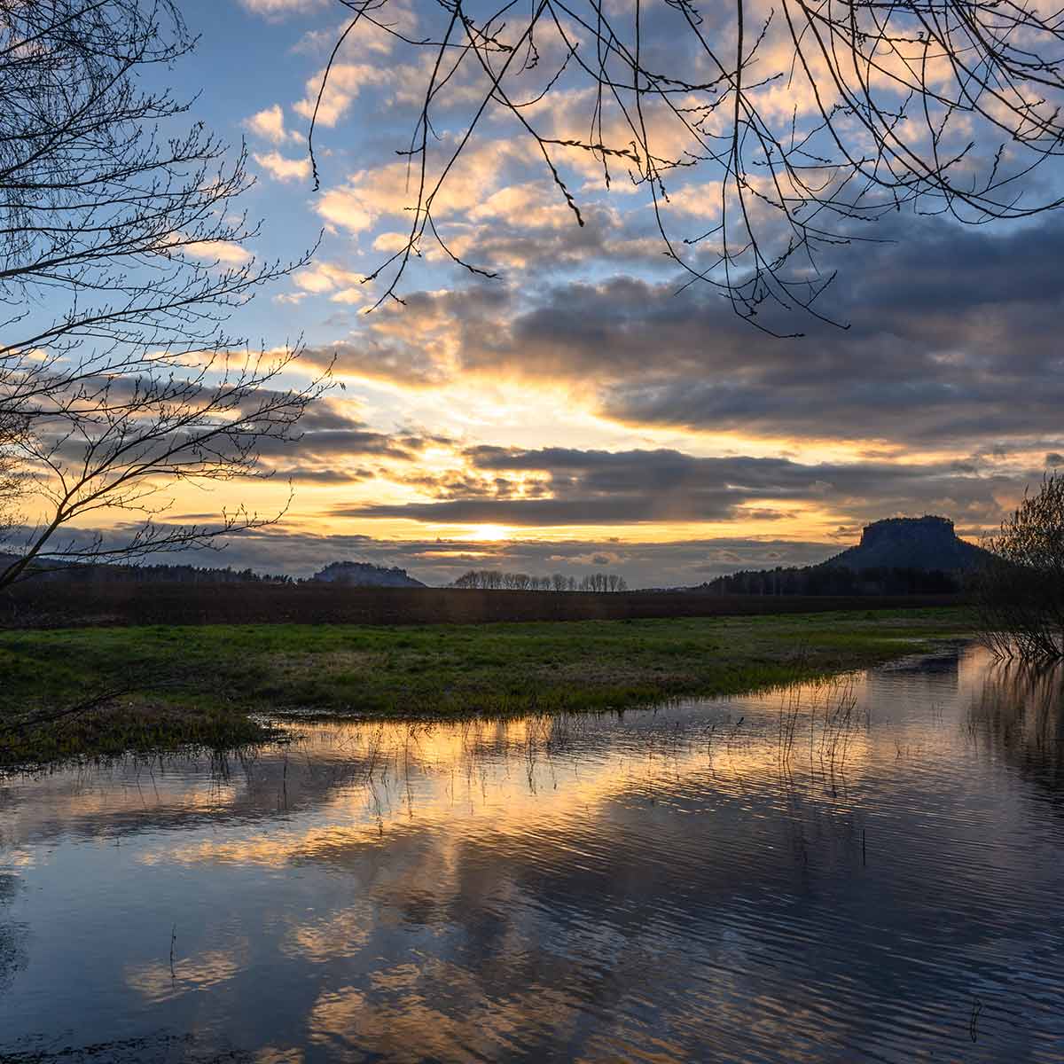 Hörnelteich in Gohrisch - Copyright Sandsteiner