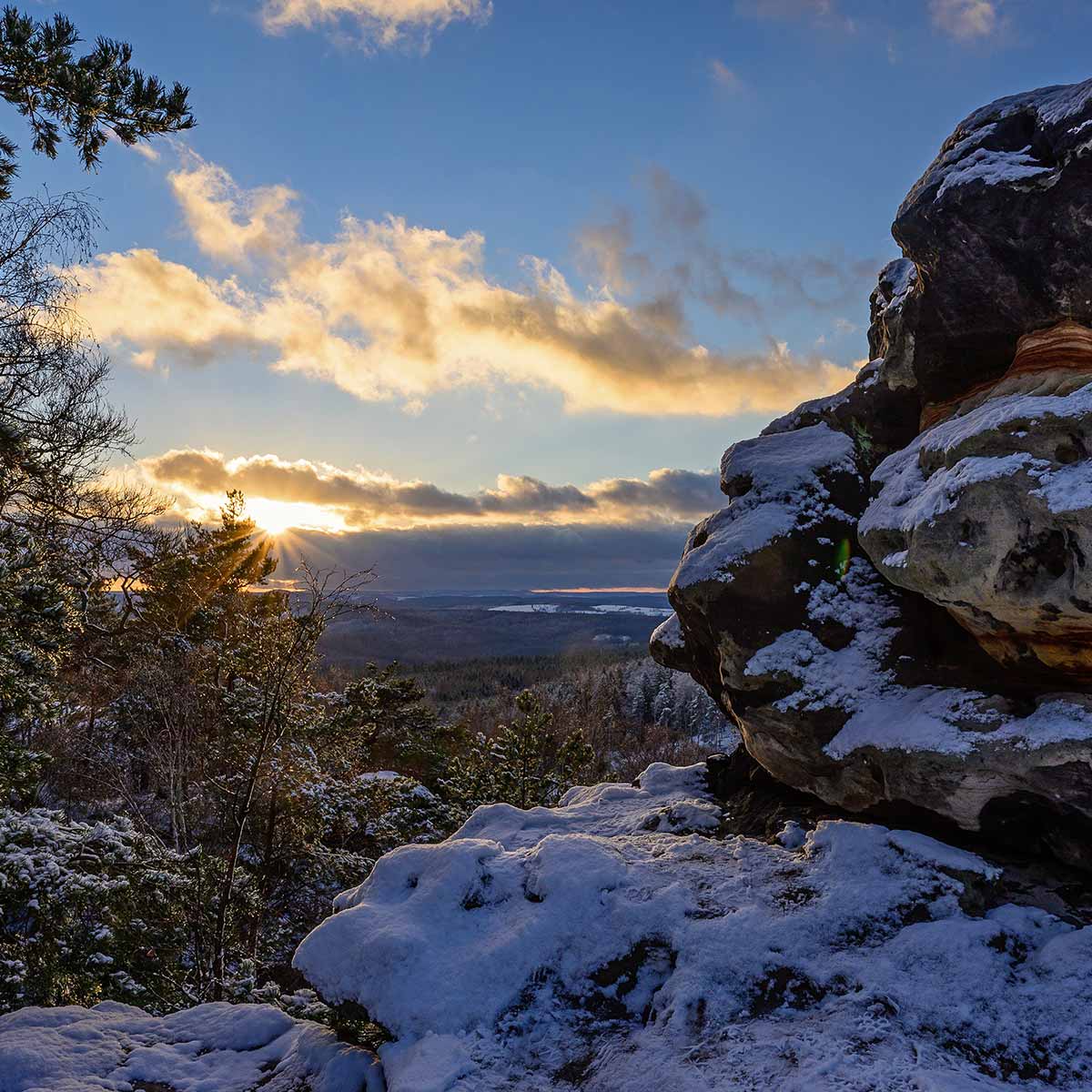 Winter auf dem Papststein - Copyright Sandsteiner